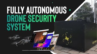 Drone Security System Fully Autonomous Solution Integrated with DiaB Hardware [upl. by Yelkrab95]