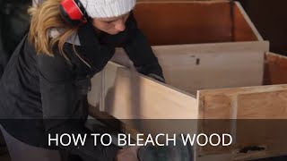 How to Bleach Wood  Bleaching out Wood Stain [upl. by Joly]