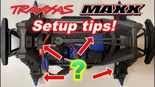 Traxxas Maxx Setup tips How to get it to drive GOOD razortuned [upl. by Scoville]