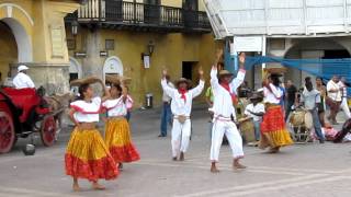 Traditional Dancing in Cartagena Colombia  Cumbia [upl. by Hyacinthia446]