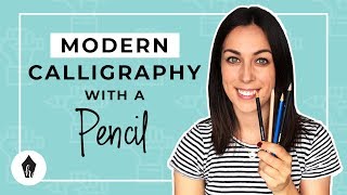 Beginners Guide To Doing Calligraphy with a Pencil [upl. by Kalvn]