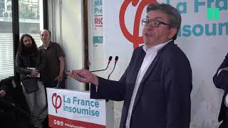 JeanLuc Mélenchon énervé après une question sur sa vie privée [upl. by Neram]