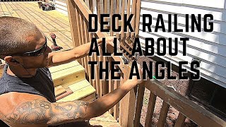 Deck Railing obtuse angles tips tricks [upl. by Ykceb]