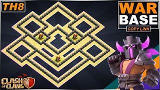 NEW BEST TH8 Base 2021  COC Town Hall 8 TH8 war Base  Clash of Clans [upl. by Thgiled289]