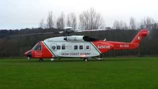 Sikorsky S92  Starting Up  Irish Coast Guard [upl. by Ettenajna]