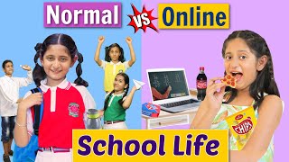 SCHOOL LIFE  Back To School vs Online  MyMissAnand [upl. by Enihsnus]