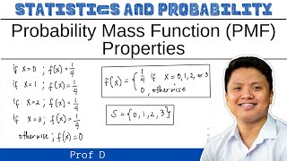 PROBABILITY MASS FUNCTION  PROPERTIES  PROF D [upl. by Tremain]