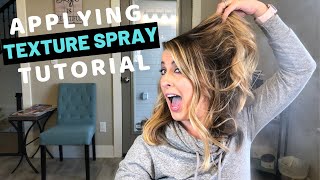 Using Texture Spray On Your Hair  How To Apply Texture Spray The Benefits amp Final Results [upl. by Banyaz]