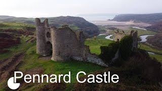 Pennard Castle  Three Cliffs Bay [upl. by Lezirg829]