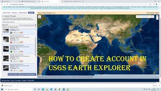 HOW TO CREATE ACCOUNT IN USGS EARTH EXPLORER amp DOWNLOAD SATELLITE IMAGERY FREE [upl. by Orofselet]