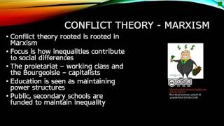 Functionalism and Conflict Theory  Education [upl. by Lanfri]