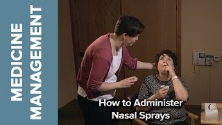 Medicine Management  How to Administer Nasal Sprays [upl. by Hazelton770]