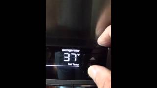 GE Adora Refrigerator temperature adjusting [upl. by Wooster]