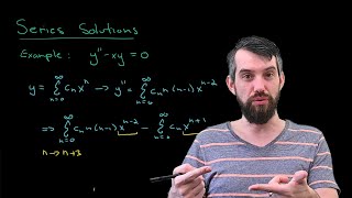 How to use SERIES to solve DIFFERENTIAL EQUATIONS example Airys Equation yxy0 [upl. by Attikram]