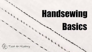 Handsewing Basics  Running Stich Backstitch Felled Seams [upl. by Atsugua]