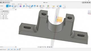 Plummer Block in Fusion 360  FUSION360  Autodesk  KPRIET [upl. by Harriot]