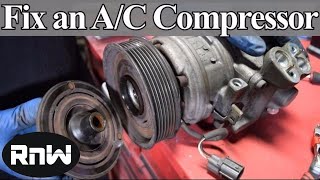 How to Diagnose and Replace an AC Compressor Coil Clutch and Bearing on Your Car [upl. by Angell351]