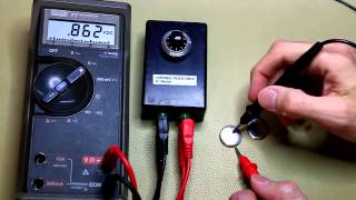 How to Measure a CR2032 Coin cell battery 006 [upl. by Akinoj284]