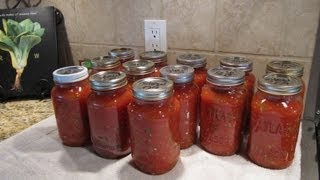 Spaghetti Sauce Canning the Easy Way [upl. by Nahgaem]