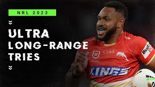 Ultra LongRange Tries from the 2023 NRL Season [upl. by Ynnig420]