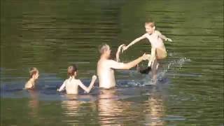 Wild Swimming Fun Dad amp Sons Cool Off in River During 2018 Heatwave 🌞💦 WildSwimming [upl. by Fidellia261]