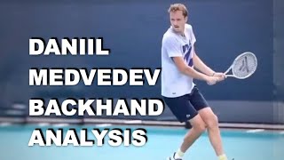 Daniil Medvedev Backhand Analysis [upl. by Halli]