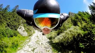 GoPro 2500m Chamonix Wingsuit Flight [upl. by Eastman391]