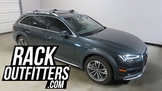 Audi A4 AllRoad Wagon with Thule AeroBlade Edge Roof Rack Crossbars [upl. by Aicirtap442]