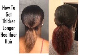 From Thin to Thick  How To Get Thicker Longer Healthier Hair [upl. by Mirielle551]