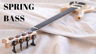 Making a Fretless Custom Spring Bass  full build [upl. by Buford]