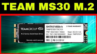 🔴 Team MS30 M2 SSD SATA Review and speed tests [upl. by Annauj955]