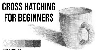 Cross Hatching for Beginners  Art Challenge 9 [upl. by Nire]