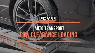 Auto Transport Low Clearance Loading [upl. by Lraep588]