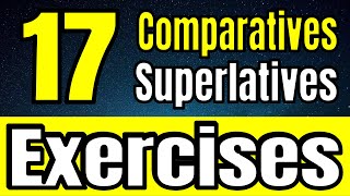 COMPARATIVES and SUPERLATIVES Exercises in English to practice 2020 [upl. by Della799]