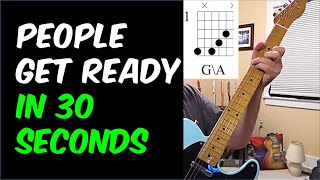 People Get Ready Guitar Lesson  Curtis Mayfield Style in 30 Seconds shorts [upl. by Silvana]