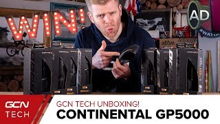 GCN Tech Unboxing NEW Continental GP5000 Tyres [upl. by Aizan]