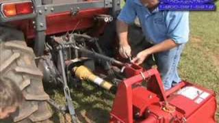 How to  Rotary Tiller for 3point Hitch PTO Drive [upl. by Crary]