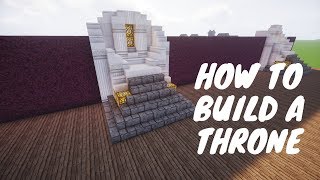 Minecraft How to build a big Throne [upl. by Veleda]