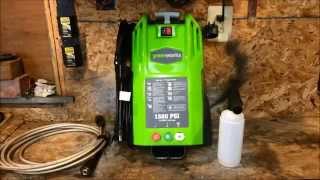 GreenWorks 1500 PSI Pressure Washer Review 51142 [upl. by Nirrej]