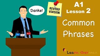 A1  Lesson 2  Common Phrases  German for beginners  Learn German [upl. by Eric]