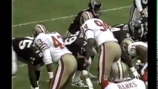 San Francisco 49ers vs Atlanta Falcons 1991 1st Half [upl. by Fawnia55]