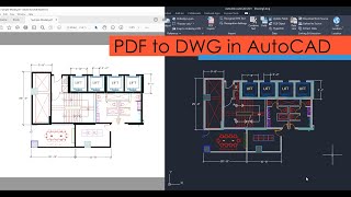 Adding PDF to AutoCAD as DWG file with correct scale [upl. by Naivat134]