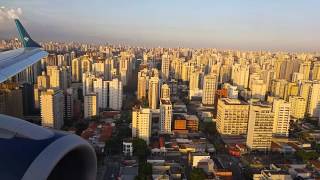 Beautiful landing at Sao paulo  Congonhas airport [upl. by Anuahsat33]