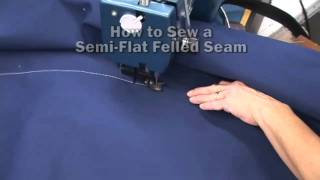 How to Sew a Semi Flat Felled Seam [upl. by Dawaj]