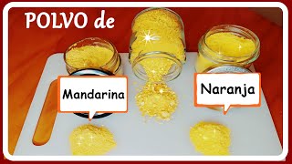 ¿SABES HACER POLVO DE CÁSCARA DE NARANJAS🍊🍋 para que SIRVE¡¡ [upl. by Brynna]