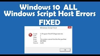 How to Fix Windows Script Host Errors on Windows 10 Startup [upl. by Olatha]