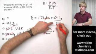 Ideal Gas Law Practice Problems with Density [upl. by Anirac]