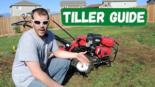 How To Use A Tiller RotoTiller Tutorial Guide [upl. by Nnaarat283]