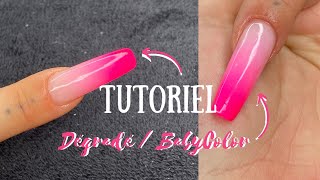 TUTO ONGLES  RÉALISER UN DÉGRADÉ  BABYCOLOR 🌸 [upl. by Ayor]