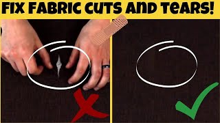 DIY Repair Fabric and Carpet Cuts Rips and Tears [upl. by Hyman]